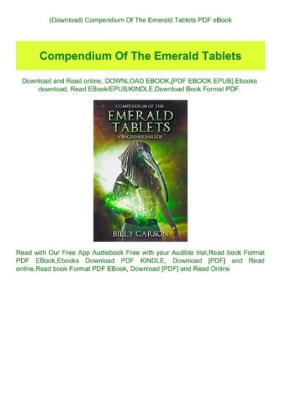 the emerald tablets pdf free.